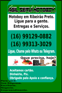 A AGILSERVI ENTREGAS RÁPIDAS a empresa de motoboy para entregas rápidas em Ribeirão Preto atendemos clientes avulsos e esporádicos, escritórios, empresas, comércios e lojas.